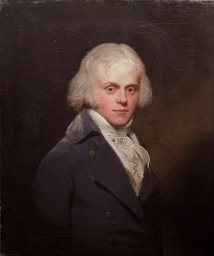 Sir Henry William BEECHEY (1753–1839) - Portrait d'homme en buste - Tableaux et dessins Style Directoire