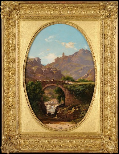 Antoine Claude PONTHUS-CINIER (1812- 1885) - Panorama de Malleval, Loire