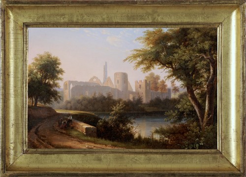 Antoine Félix BOISSELIER (1790-1857) - Vue des ruines du château du Vivier-en-Brie