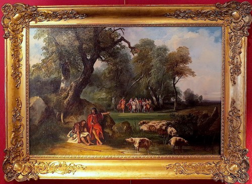 Auguste LEBOUYS (1812 –1854) - Bois-Guilbert se rendant au château de Cédric le Saxon - Galerie de Lardemelle