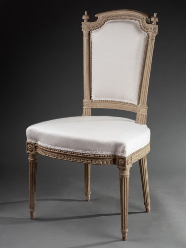 Sièges Chaise - Paire de chaises à colonnes détachées attribuées à Henri Jacob