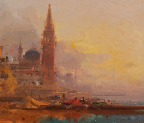 Henri Duvieux, né en 1855 - Vue de Constantinople - Galerie Delvaille