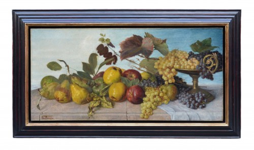 Franz Molitor (1857-1929) - Nature morte de fruits - Tableaux et dessins Style 