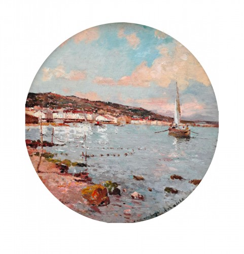 Alfred CASILE (1848-1909) - Bord de mer près de Marseille