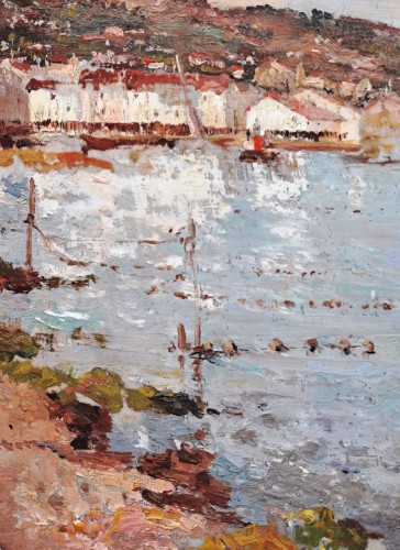 Alfred CASILE (1848-1909) - Bord de mer près de Marseille - Tableaux et dessins Style 