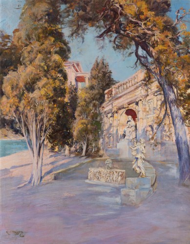 Raymond Louis Allègre (1857-1933) - Cannes, la Villa Faustina