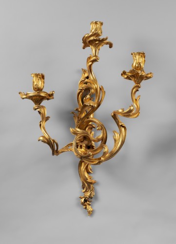 Antiquités - Paire d’appliques d’époque Louis XV
