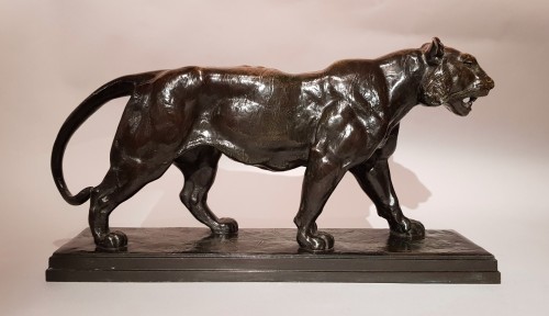 Antoine Louis Barye (1795-1875) - Le tigre qui marche - Galerie Delvaille