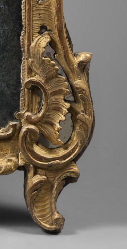 Miroir Rocaille d’Epoque Louis XV - Miroirs, Trumeaux Style Louis XV