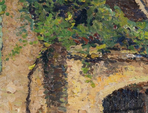 Henri Martin (1860-1943) - Village de "Lherm" dans le Périgord - Galerie Delvaille
