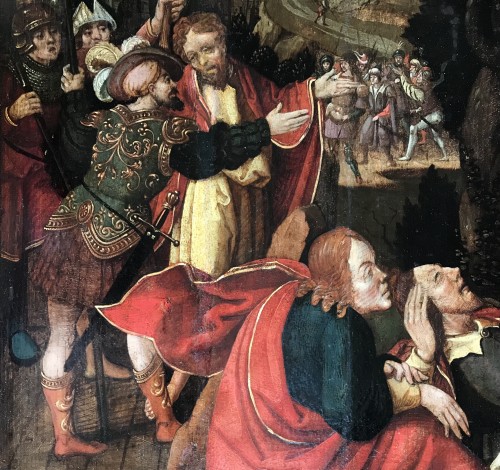 Tableaux et dessins  - Le Christ au jardin des oliviers, école allemande du début du XVIe siècle