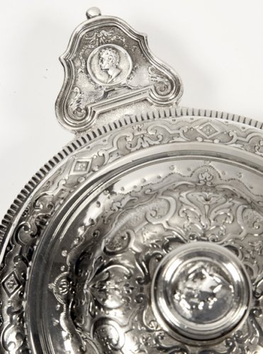 XIXe siècle - Lagriffoul et Laval - Legumier couvert à oreilles en argent XIXe