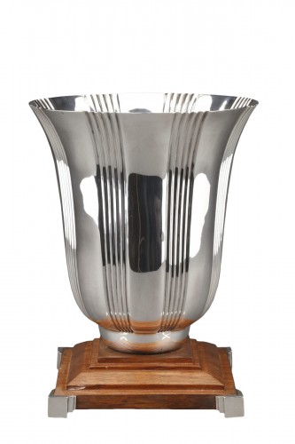 Lapparra - Vase en argent massif époque Art déco