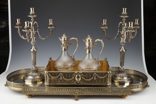 Argenterie et Arts de la table  - Bointaburet – Garniture de table en argent massif vermeil XIXe vers 1860