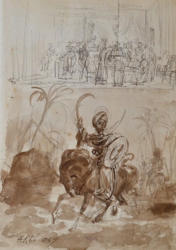 Carnet de dessins par Auguste-Xavier Leprince (1799-1826)