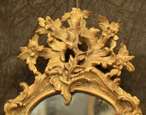 Paire de miroirs rococo du XVIIIe siècle - 