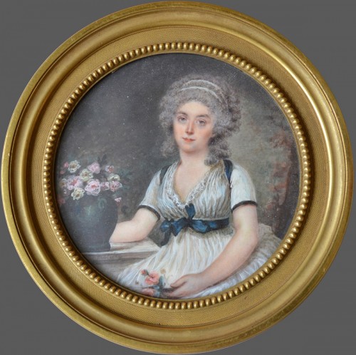 Miniature représentant une dame - Motelay - Objets de Vitrine Style 