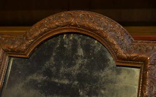 Miroirs, Trumeaux  - Cadre d'époque Louis XIV en bois de Bagard, monté en miroir
