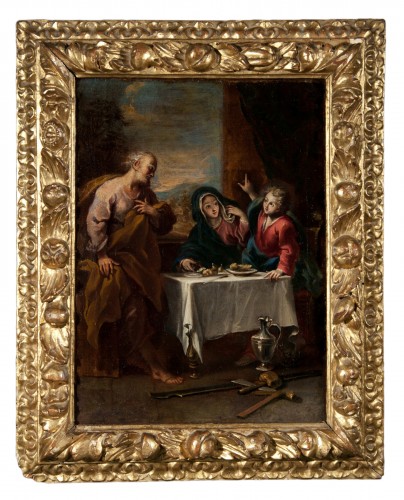 Le repas de la Sainte Famille. École Vénitienne du début du XVIIIe siècle