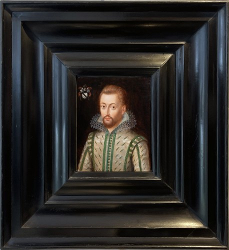 Portrait d’homme au pourpoint blanc. École de Frans Pourbus (1569-1622) - Tableaux et dessins Style Renaissance