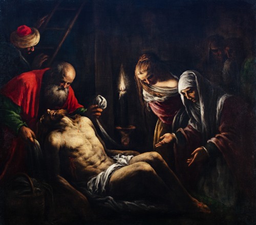 La Déposition du Christ- Atelier de Francesco Bassano (Vers 1549 - 1592) - Galerie FC Paris