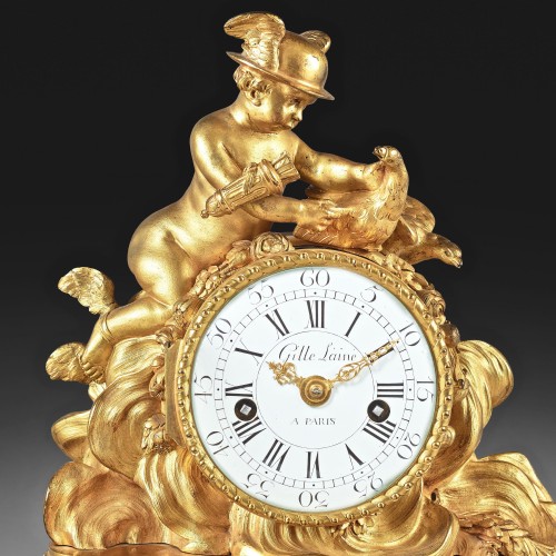 Pendule l’amour messager - Horlogerie Style Louis XVI