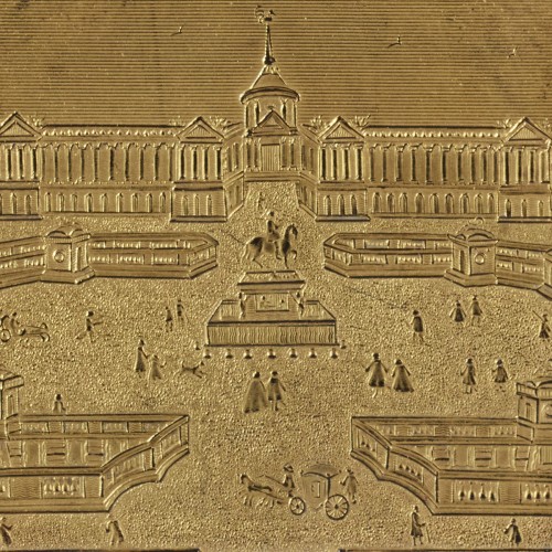 Tableau en Compigné représentant la place Louis XV - Tableaux et dessins Style 