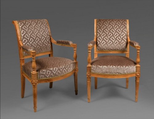 XVIIIe siècle - Paire de fauteuils Directoire
