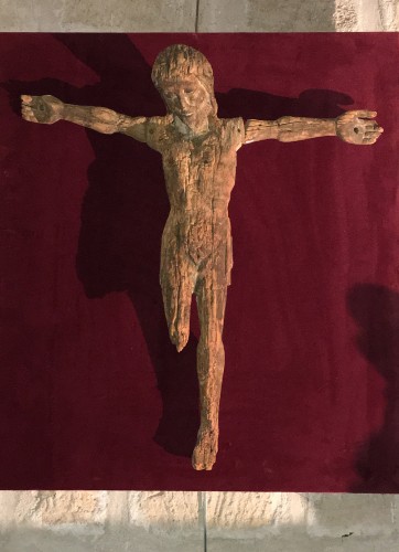 Christ en croix du XIIIe siècle - Art sacré, objets religieux Style Moyen Âge