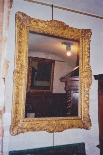 Miroirs, Trumeaux  - Cadre d'époque Régence en bois doré