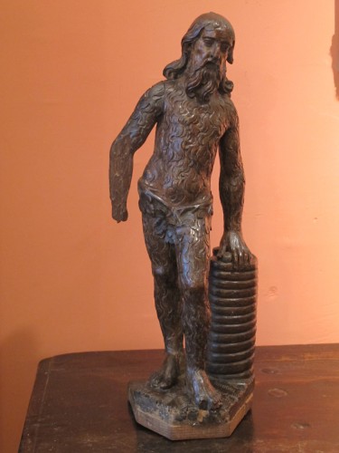 Sculpture en bois représentant un homme sauvage - Sculpture Style 