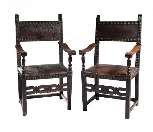 Paire de fauteuils de la Renaissance italienne
