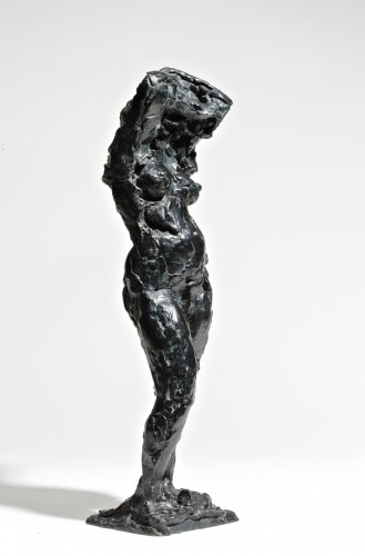 Sculpture Sculpture en Bronze - La Chemise enlevée - Edmond Moirignot (1913-2002)