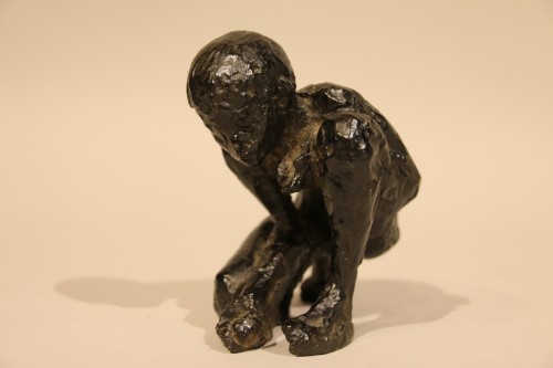 Le joueur de billes - Edmond Moirignot (1913-2002) - Sculpture Style Années 50-60