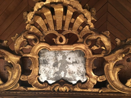 XVIIe siècle - Grand miroir vénitien