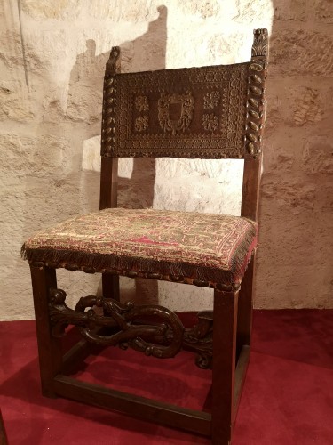 Chaise en noyer - Sièges Style Renaissance