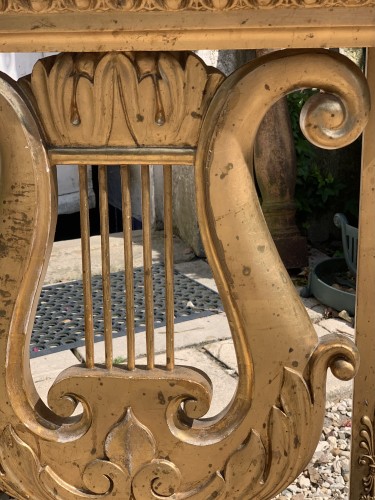 Console Lyre, Empire suédois vers 1830 - Mobilier Style Restauration - Charles X