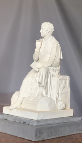 Céramiques, Porcelaines  - Lord Byron, biscuit de la  Manufacture Royal Copenhagen
