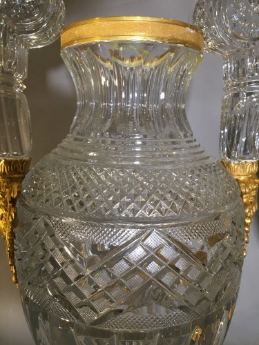 Paire de Vases cristal - Russe - Galerie Golovanoff