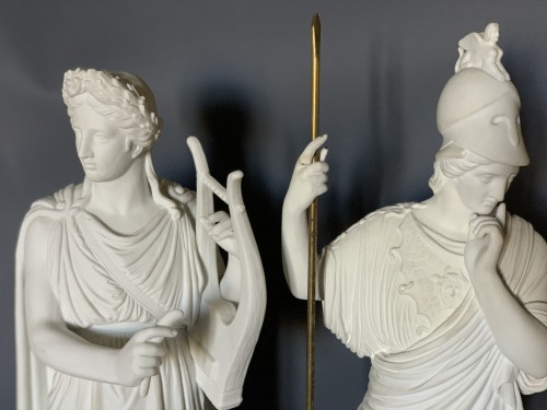 Figurines « Apollon et Athénée », Royal Copenhague vers 1870 - Galerie Golovanoff