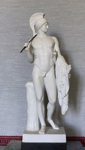 Figurine « Jason » , Grand Biscuit d’après Thorvaldsen B&G., 1862 - Céramiques, Porcelaines Style Napoléon III