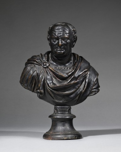 Buste de Vespasien - Willem Danielsz.Van Tetrode (avant 1530-1585) - Sculpture Style Renaissance