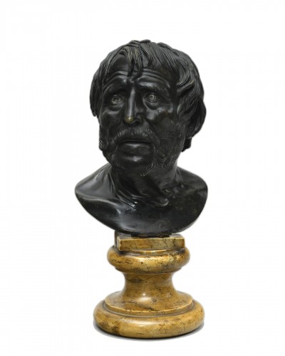 Pseudo-Sénèque en bronze – deuxième moitié du XIXe siècle