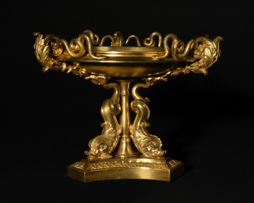 Coupe en bronze doré – époque Restauration - Objet de décoration Style 