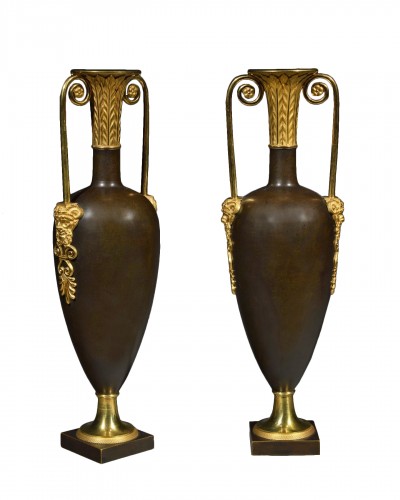Paire de vases fuseau attribués à Claude Galle – Epoque Directoire