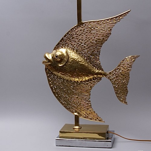 XXe siècle - Grand lampe poisson par Jacques Duval Brasseur