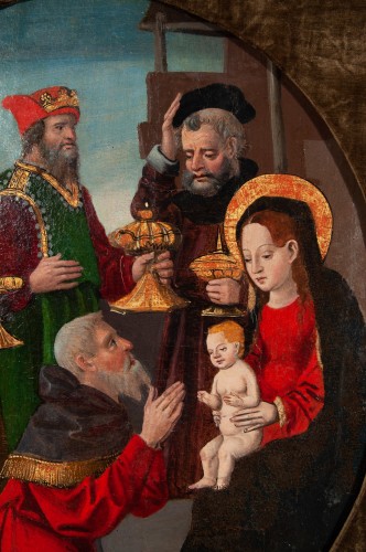 L'adoration des mages, Espagne vers 1520 - Tableaux et dessins Style Renaissance
