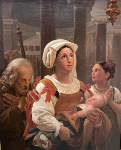 Jean-Baptiste Maes-Canini (1794 - 1856) - Jeune romaine en prière