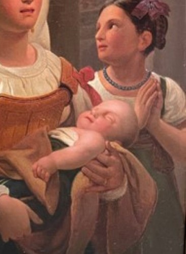 Jean-Baptiste Maes-Canini (1794 - 1856) - Jeune romaine en prière - Galerie Magdeleine