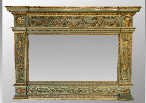 Restauration - Charles X - Miroir en bois et stuc doré, début du XIXe siècle